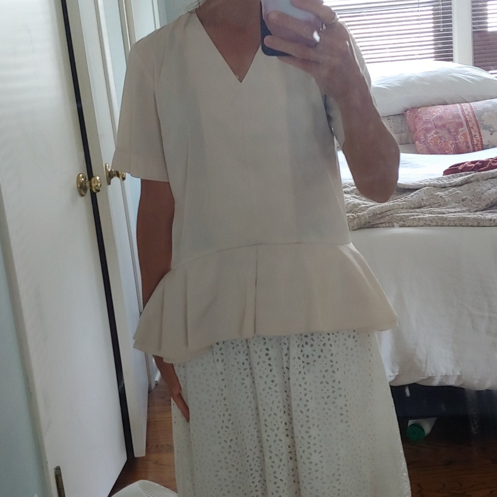 Theory peplum blouse